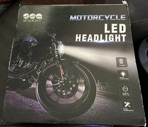 NEW LED Motorcycle Headlight 5.75" 6000K 50k Hrs Light IP67 Waterproof sea round - Bild 1 von 5