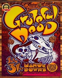 Grateful Dead - Concert Manor Downs 1982 - Metal Sign 11 x 14 - Picture 1 of 4
