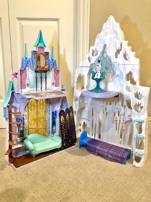 Juego de casa de muñecas Disney Frozen Elsa Castle 2013 vintage con Olaf y accesorios Foto 1 de 4
