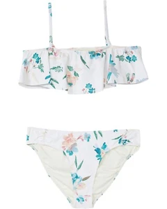 O'Neill L43636 Girls Vanilla Floral Seabright Ruffle Swim Set Size 10 - Picture 1 of 4