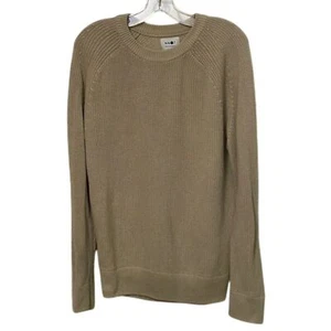NN07 No Nationality Desert Khaki Jacobo Cotton Knit sweater Mens Size Medium - Picture 1 of 11