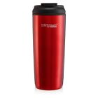 ThermoCafe Stainless Steel Insulated Travel Tumbler Flip Lid/Red /Green/435ml