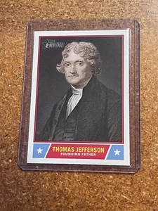 Topps Heritage Baseball Notable Americans 2025 # NS-3 Thomas Jefferson - Imagen 1 de 2