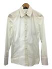 BURBERRY BLACK LABEL Long Sleeve Shirt 40 Cotton WHT White Women's Vintage Sekas