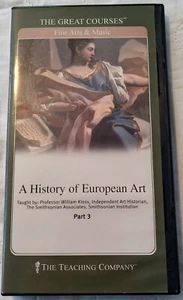 The Great Courses A History Of European Art Pt 3 DVD &Booklet Pro. William Kloss - Picture 1 of 3