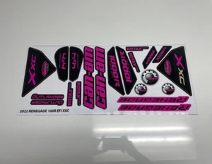 CAN-AM RENEGADE 1000R EFI XXC CUSTOM LAMINATED DECALS OFFROAD - Picture 1 of 7