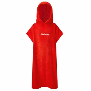 Cambio asciugamani BAMBINI Northcore Beach Basha ROSSO cambio ragazzi ragazze - Foto 1 di 1