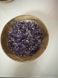 Ladeschale Heilsteine Amethyst, Mangoholz Schälchen, Heilsteine, Trommelsteine - Bild 1 von 7