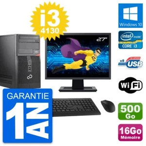 PC tour Fujitsu P520 Pantalla 27" i3-4130 RAM 16Go Disco HDD 500Go Windows 10 Wi - Imagen 1 de 8