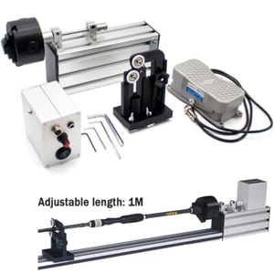 Elctric Fishing Rod Winding Machine Epoxy Resin Rotating Gluing Machine w/ Foot - Picture 1 of 9