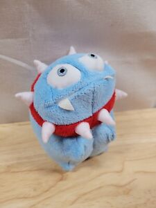 Nintendo Squeeball Game Toy Plush Doll Blue Blob Red Spiked Collar Vintage