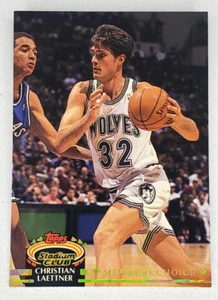 1992-93 Topps Stadium Club Members Choice Christian Laettner #206 Timberwolves - Picture 1 of 2