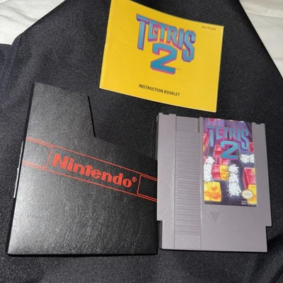 Tetris 2 (1993) w/ Manual Nintendo Entertainment System NES Cleaned Tested - Image 1 of 4