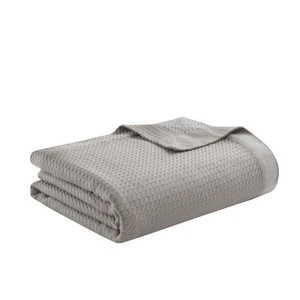 100% Egyptian Cotton Lightweight Summer Blanket, Breathable Waffle Knit Desig... - Picture 1 of 9