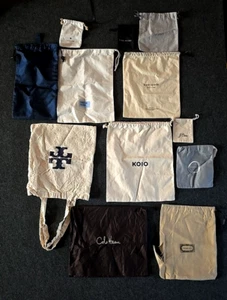 Lot Of 12 Designer Dust Bags Jewelry Dust Bags Handbag Storage Accessories Bag - Picture 1 of 13