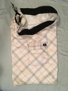 RUSTY Pantaloncini da tavola uomo, taglia LARGE Bias Plaid con fodera in rete con tasca vita 34” - Foto 1 di 8