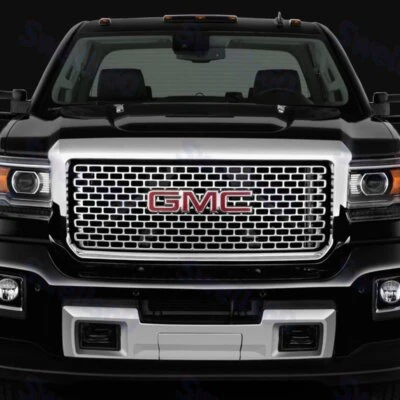 Parrilla delantera emblema insignia roja para GMC Sierra 1500 2500HD 3500HD 2014-2018 Foto 1 de 4
