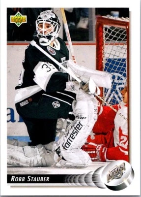 HOCKEY CARD GOALIE  UPPER DECK  ROBB STAUBER LOS ANGELES KINGS  - Image 1 of 2