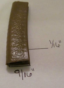 25 Ft 1/16" x 9/16" TAN Edge Trim Vinyl PVC Seal Lock Permanent Grip SALE - Picture 1 of 4