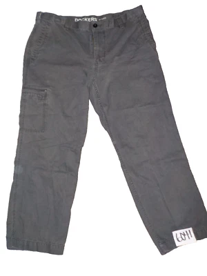 Docker's D3 Classic Stretch Expand-A-Waist Men's Dark Gray Jeans Size 38 x 29 - Image 1 of 4