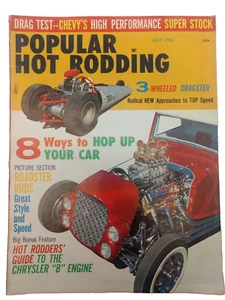 Popular Hot Rodding Magazine July 1963 - Original - Picture 1 of 2