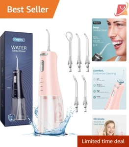 Portable Water Dental Flosser 300ML 4 Modes Cordless Rechargeable for Travel - Picture 1 of 11