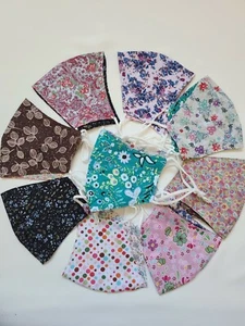 Pack of 3-3D Handmade Face Masks -Viscose Rayon-Use both sides Washable Reusable - Picture 1 of 5