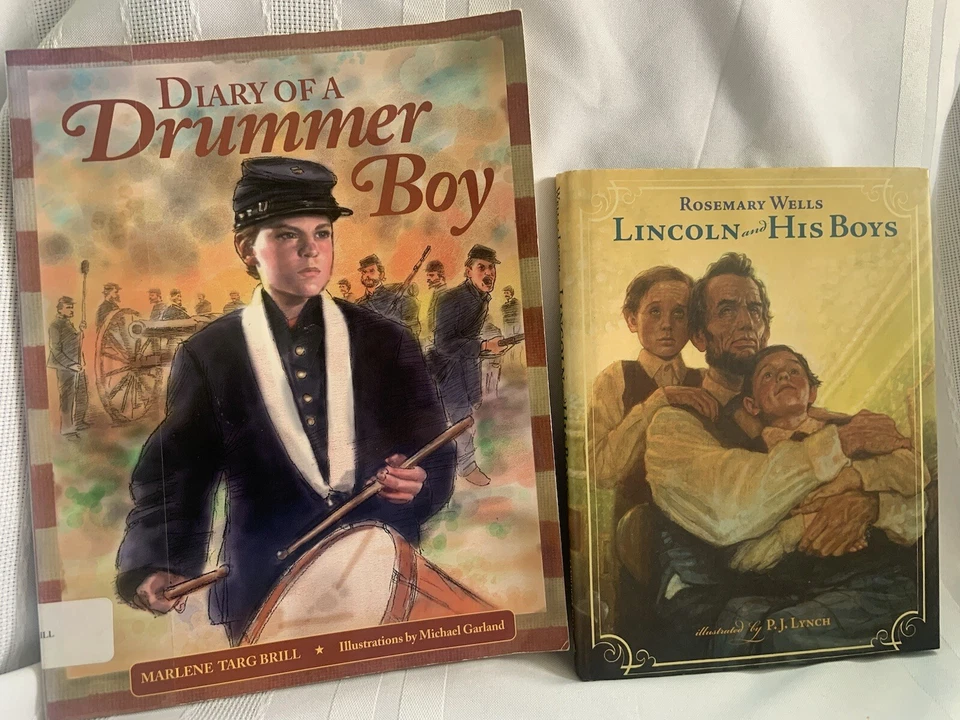 Lot Children’s Readers Civil War Boys History Historical Living Books Reading - Image 1 of 1