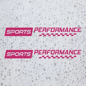 2x SPORTS PERFORMANCE Decal for Honda Toyota Ford BMW Audi & Others Cars - Picture 1 of 15