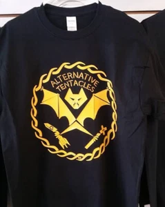 AT Alternative Tentacles Thrash hardcore  Punk rock band T shirt tee yellow - Picture 1 of 1