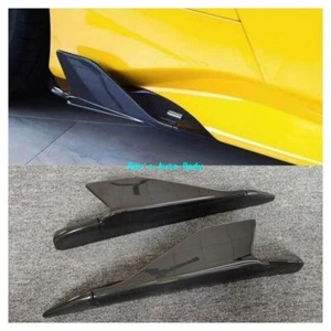 Fits For Ferrari 488 GTB Spider 2PCS Carbon Fiber Sideskirts Side skirt C Style - Picture 1 of 11
