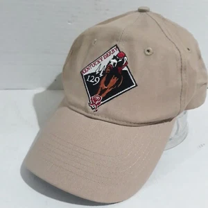 VTG 129th Kentucky Derby Churchill Downs Ball Cap Strap Adjustable Dad Hat NWOT - Picture 1 of 7