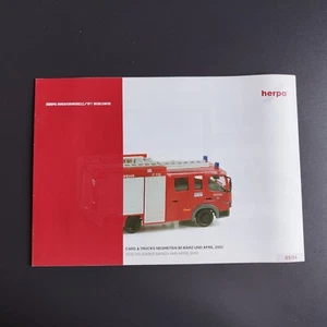 HERPA  toy cars and trucks German/English  brochure / catalog March/April 2003 - Picture 1 of 16