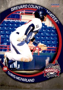 2015 Brevard County Manatees Choice #13 Chris McFarland Lufkin HS Texas TX Card