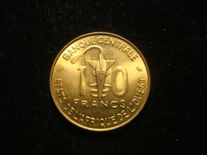 WEST AFRICAN STATES. BANQUE CENTRALE. 10 FRANCS 1974. Ch BU. - Picture 1 of 2