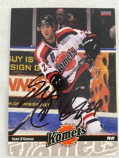 IHL 2009 Fort Wayne Komets Choice Hockey Card#09-Sean O’Connor-AUTOGRAPHED