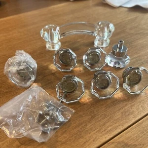 Glasknöpfe New Old Stock & 1 Glasschublade Zug  - Bild 1 von 4