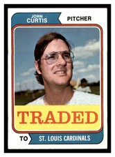 1974 Topps Traded #373T JOHN CURTIS St. Louis Cardinals ~E4J