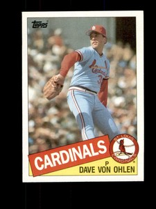 1985 Topps Baseball #177 Dave Von Ohlen  SET BREAK 