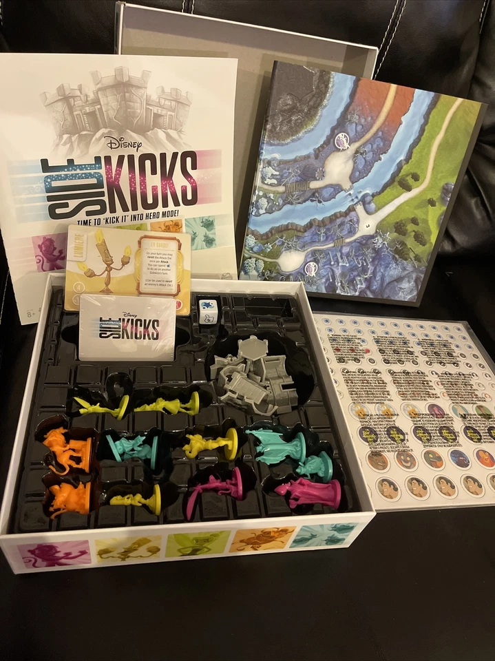 Disney Sidekicks Cooperative Strategy Board Game with Custom Sculpted Figures