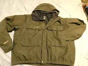 Simms Fly Fishing Jacket GORE-TEX Size XL Olive Green - Picture 1 of 15