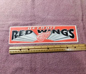 Detroit Red Wings Vintage Bumper Sticker NHL - Picture 1 of 2