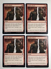 4x MTG Time Spiral Remastered sudden shock NM/M Magic the Gathering