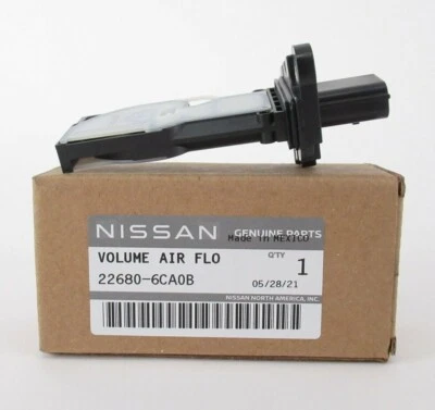 Genuine OEM Nissan 22680-6CA0B Mass Air Flow Sensor - Image 1 of 4
