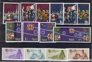 MALTA #491-494, 552-557, B30-33  MINT LH - Picture 1 of 1