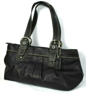BOLSO DE HOMBRO DE CUERO PLISADO COACH SOHO - Imagen 1 de 10