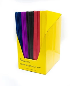 100 Two Pocket Folders - 9.3" x 11.5" - Picture 1 of 4