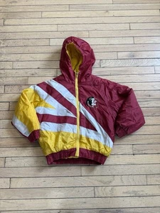 Vintage FSU Florida State Seminoles Youth Med (10-12) Full Zip Puffer Jacket - Picture 1 of 11