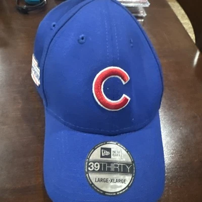 New Era Chicago Cubs 39Thirty 2016 MLB World Series Hat Sz L/XL - Image 1 of 3