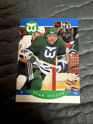 1990-91 Pro Set #103 Dean Evason - Image 1 of 2